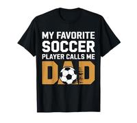 Il Mio Giocatore Preferito Mi Chiama papà Soccer Dad Father's Day Kids Maglietta