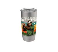Il mio gioco di golf è come Sasquatch Retro Golf Joke Bicchiere termico in acciaio inox doppia parete