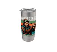 Il mio gioco di golf è come Sasquatch Retro Golf Joke Bicchiere termico in acciaio inox doppia parete