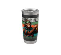 Il mio gioco di golf è come Sasquatch Retro Golf Joke Bicchiere termico in acciaio inox doppia parete