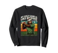 Il Mio Gioco di Golf è Come Sasquatch Retro Golf Joke Felpa
