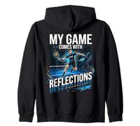 Il Mio Gioco Viene Fornito con Reflections Padel Game Player Padel Ball Felpa con Cappuccio