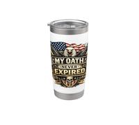 Il mio giuramento non è mai scaduto Patriotic Veteran Eagle 250th USA Bicchiere termico in acciaio inox doppia parete
