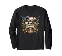 Il Mio Giuramento Non è mai scaduto Patriotic Veteran Eagle 250th USA Maglia a Manica