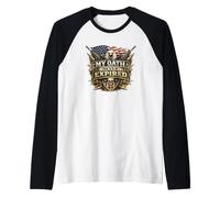 Il Mio Giuramento Non è mai scaduto Patriotic Veteran Eagle 250th USA Maglia con Maniche Raglan