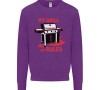 Il Mio Grill, Le Mie Regole, Divertente Felpa Per Bambini
