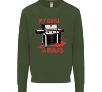 Il Mio Grill, Le Mie Regole, Divertente Felpa Per Bambini