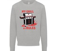 Il Mio Grill, Le Mie Regole, Divertente Felpa Uomo