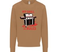 Il Mio Grill, Le Mie Regole, Divertente Felpa Uomo