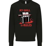 Il Mio Grill, Le Mie Regole, Divertente Felpa Uomo