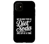 Il mio gruppo sanguigno è Diet Soda Zero Sugar Drinks Custodia per iPhone 11