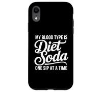Il mio gruppo sanguigno è Diet Soda Zero Sugar Drinks Custodia per iPhone XR
