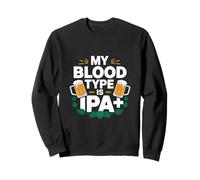 Il mio gruppo sanguigno è IPA Plus Beer Humor Felpa