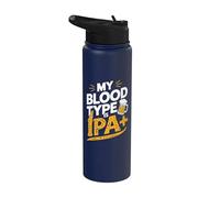 Il mio gruppo sanguigno è IPA Plus Beer Humor Stainless Steel Insulated Water Bottle