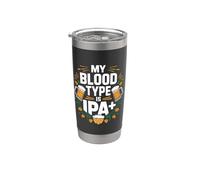 Il mio gruppo sanguigno è IPA Plus Beer Lover Bicchiere termico in acciaio inox doppia parete