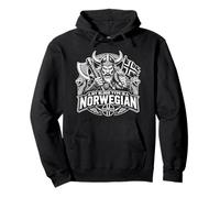 Il Mio Gruppo sanguigno è Norwegian Viking Warrior Norge Norway Felpa con Cappuccio