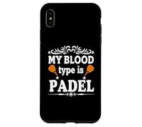Il mio gruppo sanguigno è racchetta da paddle paddle Custodia per iPhone XS Max