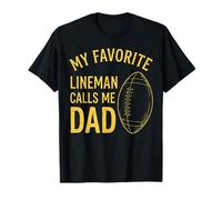 Il Mio guardalinee Preferito Mi Chiama papà Football Design Maglietta