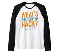 Il Mio Hack di produttività è Reality TV | Divertente Fan della TV Senza Script Maglia con Maniche Raglan