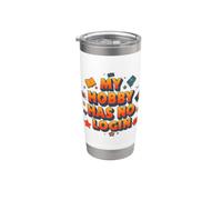 Il mio hobby non ha accesso Schermo analogico Umorismo disintossicante digitale Bicchiere termico in acciaio inox doppia parete