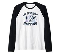 Il Mio Hobby Preferito è sonnecchiare, Sleep Lover Design Maglia con Maniche Raglan