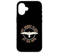 Il mio hobby vola a 100 MPH Falcon Bird of Prey Hunter Custodia per iPhone 16