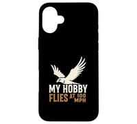 Il mio hobby vola a 100 MPH Falcon Bird of Prey Hunter Custodia per iPhone 16 Plus