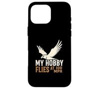 Il mio hobby vola a 100 MPH Falcon Bird of Prey Hunter Custodia per iPhone 16 Pro Max