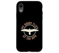 Il mio hobby vola a 100 MPH Falcon Bird of Prey Hunter Custodia per iPhone XR