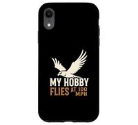 Il mio hobby vola a 100 MPH Falcon Bird of Prey Hunter Custodia per iPhone XR