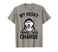 Il Mio Husky Pensa Che io Sia in Carica Funny Husky Maglietta
