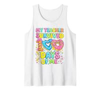 Il Mio Insegnante è Sopravvissuto a 100 Giorni di Me Ciambella Insegnanti Studenti Canotta