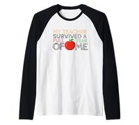 Il Mio Insegnante è Sopravvissuto a Un Anno Intero di Me Maglia con Maniche Raglan