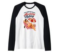 Il Mio Labor Day pianifica Assolutamente Nulla Retro Beach Pin Up Maglia con Maniche Raglan