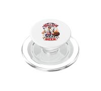 Il mio Labor Day pianifica carne e birra Retro BBQ Grill Master PopSockets PopGrip per MagSafe