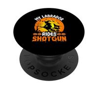 Il mio Labrador cavalca il fucile PopSockets PopGrip Adesivo