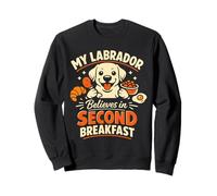 Il Mio Labrador Crede nella seconda Colazione, Labrador Divertente Felpa