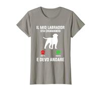 Il Mio Labrador Sta Chiamando E Devo Andare Maglietta, Donna, Ardesia, XXL