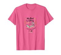 Il Mio Letto Chiama e Devo rispondere a Funny Sleep Lover Art Maglietta, Uomo, Rosa mélange, M