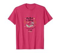 Il Mio Letto Chiama e Devo rispondere a Funny Sleep Lover Art Maglietta, Uomo, Rosso mélange, XL