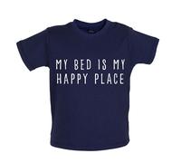 Il Mio Letto È My Happy Posto - Bambino T-Shirt / Body - Divertente Teenager