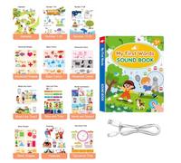 Il Mio Libro delle Parole Impara l'inglese parlato con Tocco e Suono | Libri Educativi Ricaricabili per Bambini Per la Lettura Prescolare a Casa Bambini e Bambine Compleanno Natale Attività