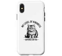 Il mio livello di gentilezza dipende da te Custodia per iPhone X/XS
