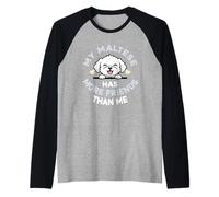 Il Mio Maltese ha più Amici di Me Maglia con Maniche Raglan