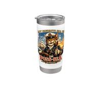 Il mio mare preferito è il Puss-mare Bicchiere termico in acciaio inox doppia parete