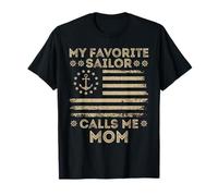 Il mio marinaio preferito mi chiama mamma marinaio amante capitano divertente Maglietta