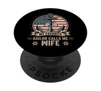 Il mio marinaio preferito mi chiama moglie PopSockets PopGrip Adesivo
