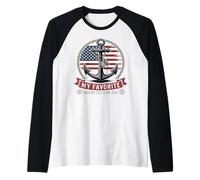 Il Mio Marinaio Preferito Mi Chiama papà Maglia con Maniche Raglan