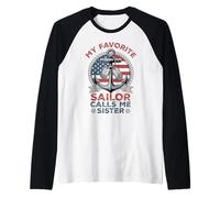 Il Mio Marinaio Preferito Mi Chiama Sorella Maglia con Maniche Raglan