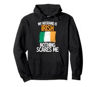 Il Mio Marito è Irlandese Niente Mi spaventa Divertente Marito Felpa con Cappuccio